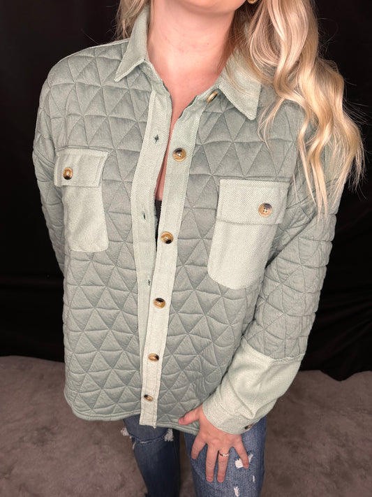 Oversized Quilted Shacket