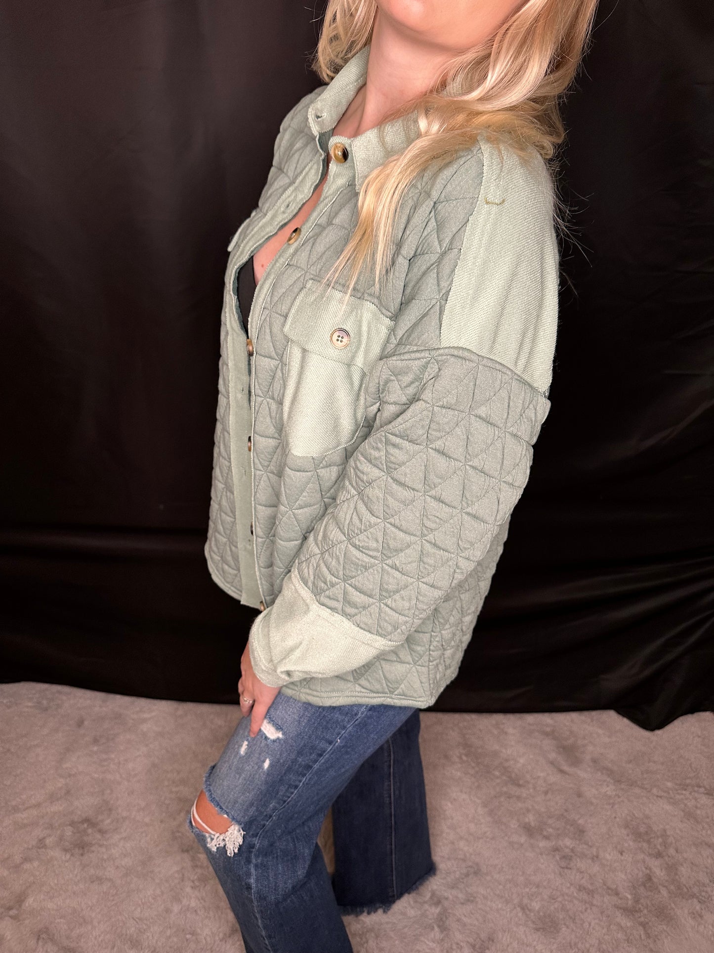 Oversized Quilted Shacket