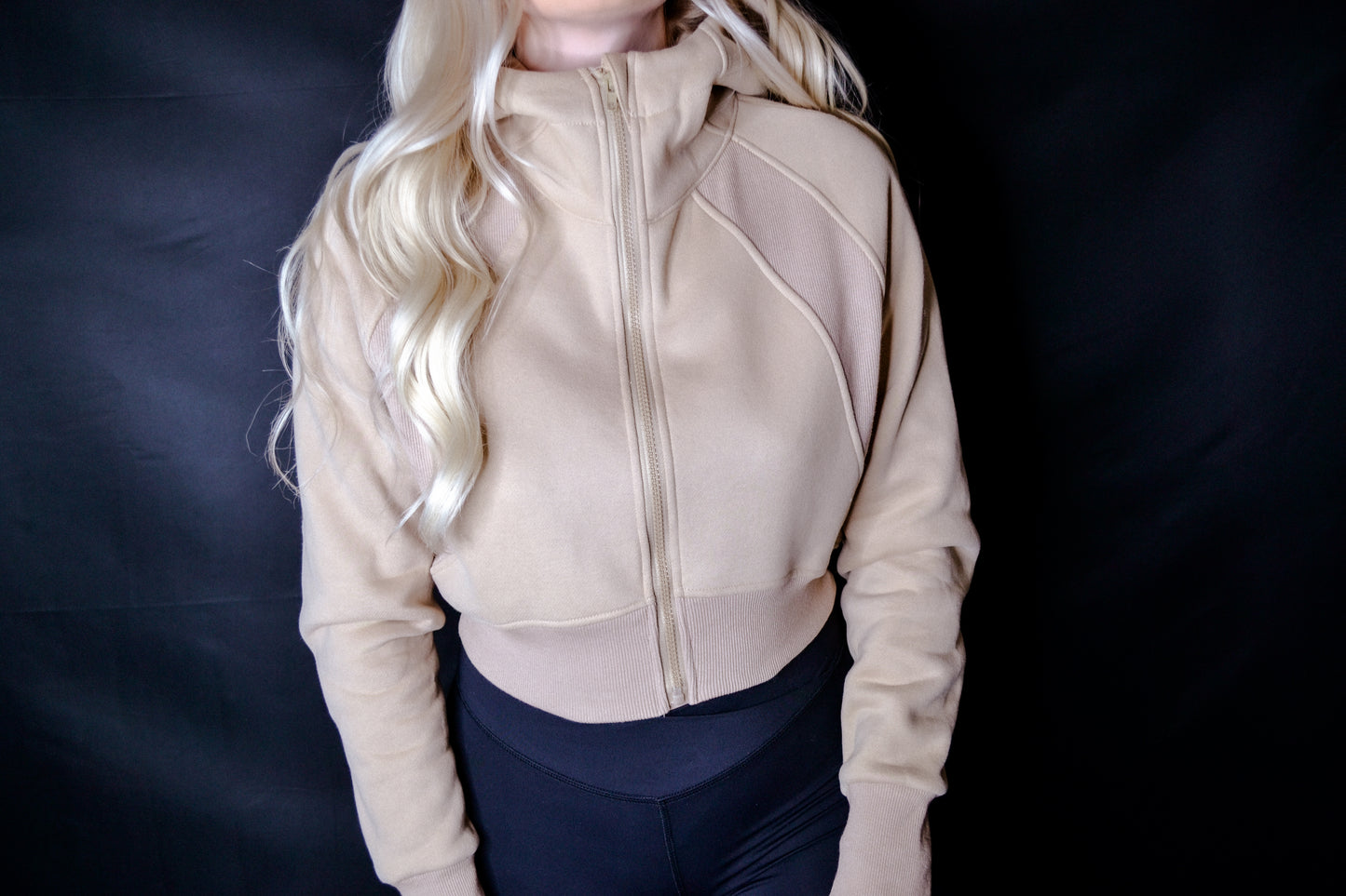 Cropped Hooded Jacket