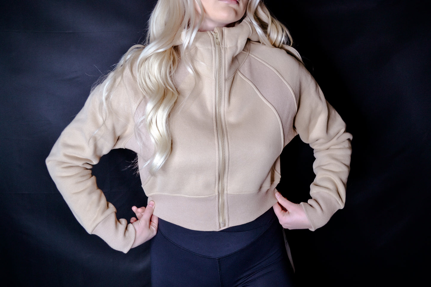 Cropped Hooded Jacket