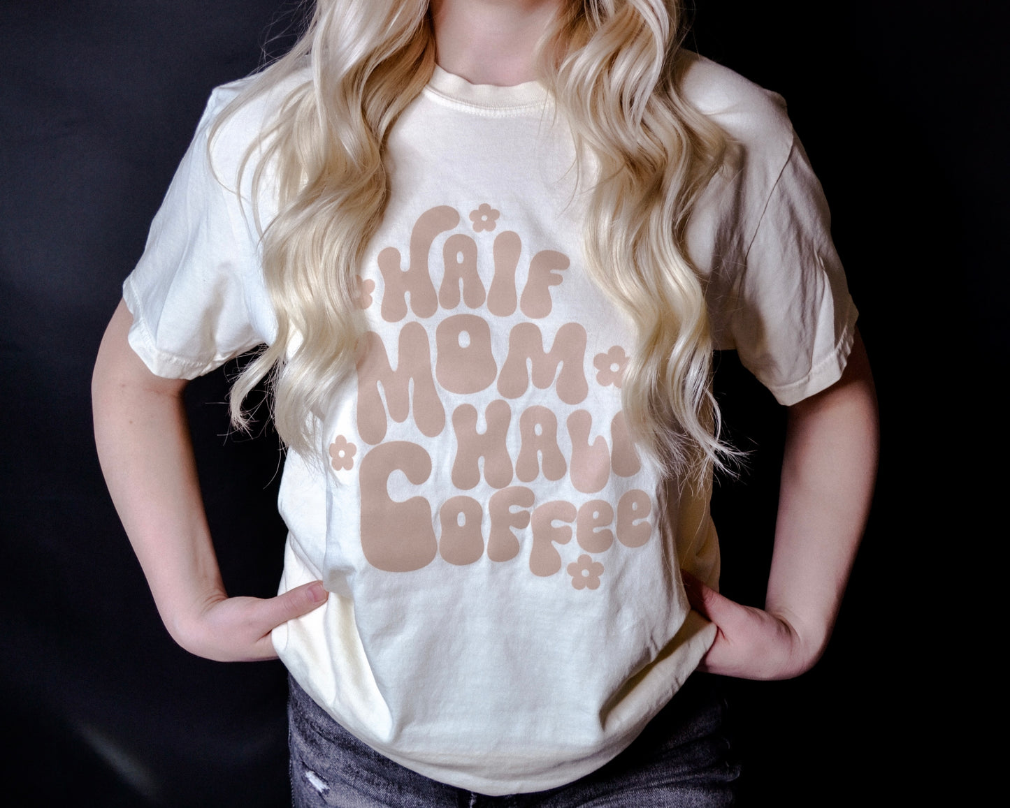 Half Mom Half Coffee Shirt