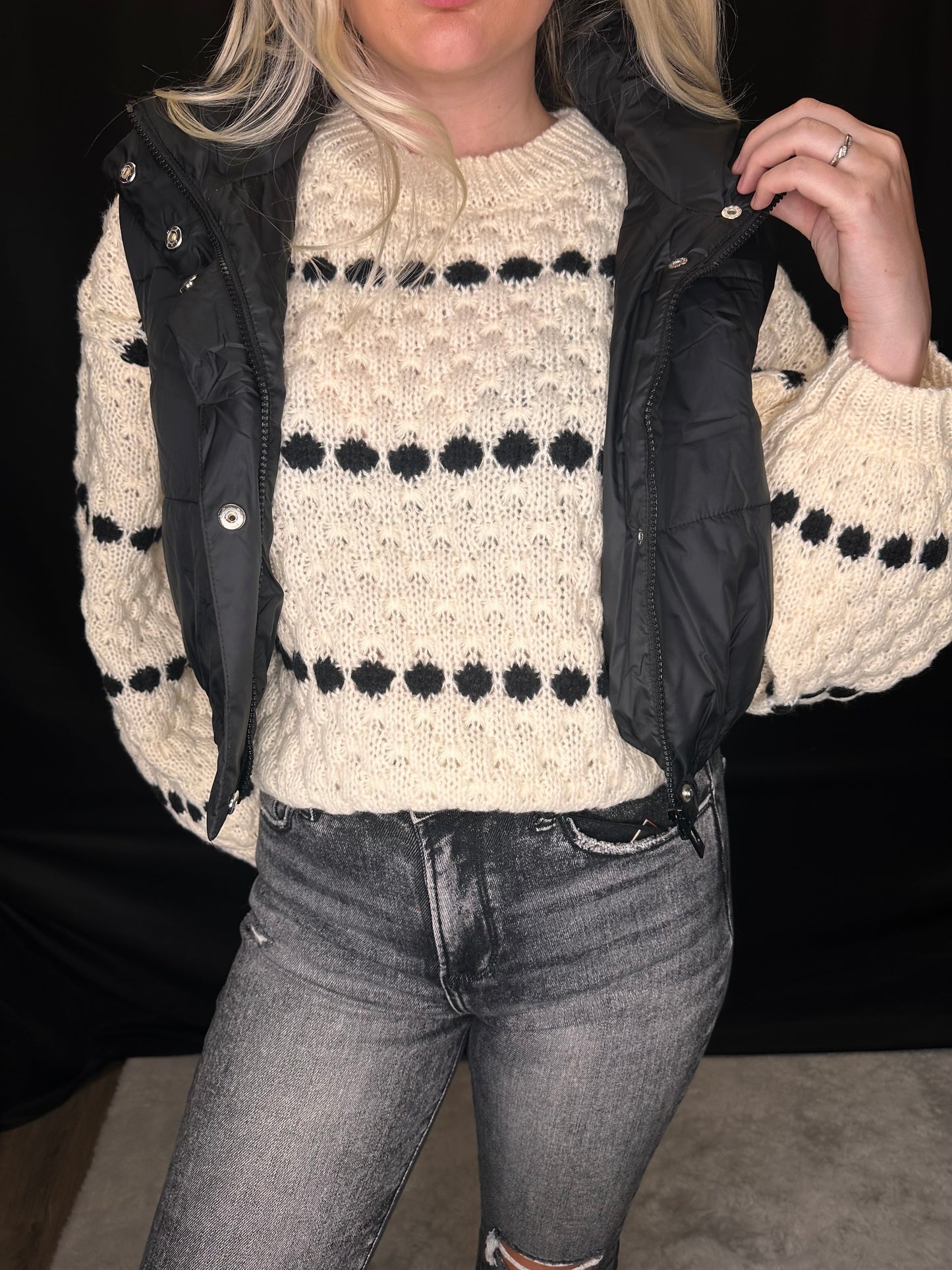 Cropped Puffer Vest