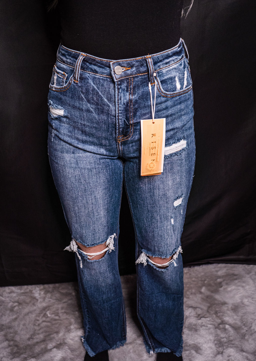 HIGH RISE STRAIGHT JEANS