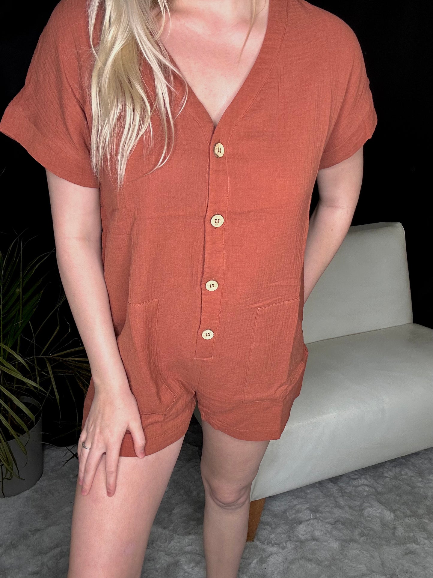 Rust Perfection Romper